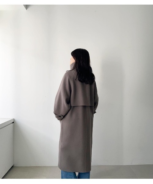 MIESROHE（ミースロエ）の「スタンドカラーリバーコート（ステンカラー