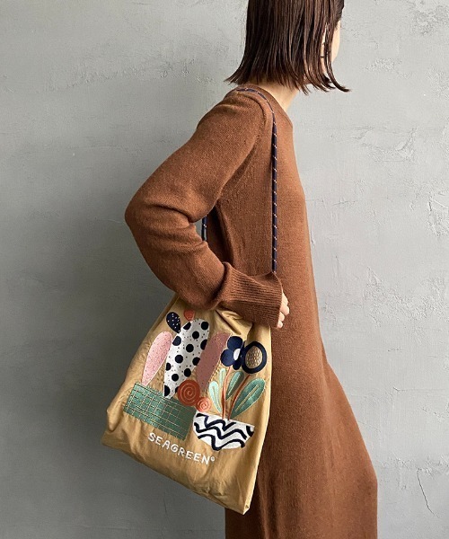 BALL&CHAIN/ボールアンドチェーン] SEAGREEN 刺繍デザインナイロン