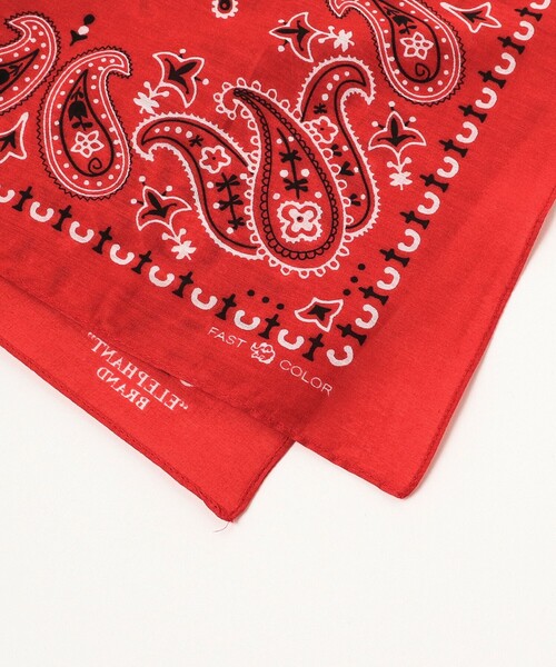 BEAMS（ビームス）の「ELEPHANT BRAND / バンダナ（バンダナ/スカーフ・メンズ・ベージュ/レッド/カーキ/ネイビー/ブラック・ONE SIZE）」の8枚目の写真