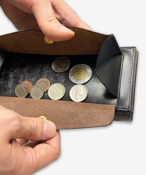 Cramp クランプ UKブライドルレザー フロント金具 ロングウォレット スマホ収納 財布