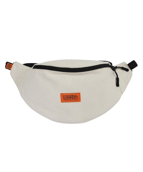 UNIVERSAL OVERALL（ユニバーサルオーバーオール）の「ユニバーサルオーバーオール スーベニアコットンウエストバッグ（トートバッグ・メンズ・ブラック/ホワイト・F）」の6枚目の写真
