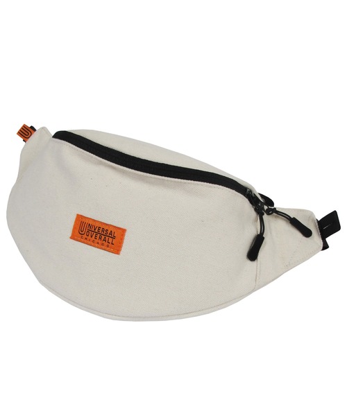 UNIVERSAL OVERALL（ユニバーサルオーバーオール）の「ユニバーサルオーバーオール スーベニアコットンウエストバッグ（トートバッグ・メンズ・ブラック/ホワイト・F）」の8枚目の写真