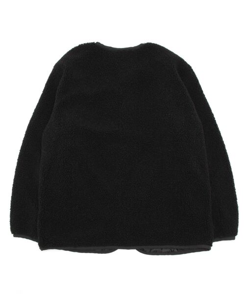 Samansa Mos2 blue（サマンサモスモスブルー）の「ボアジャケット（ノーカラージャケット・レディース・ブラック/ベージュ/ブラウン・ﾌﾘ-）」の15枚目の写真