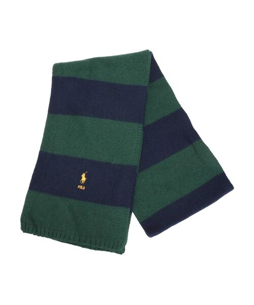 Ungrid（アングリッド）の「RALPH LAUREN RUGBY STRIP（ストール/ショール・レディース・グレー/グリーン・FREE）」の4枚目の写真