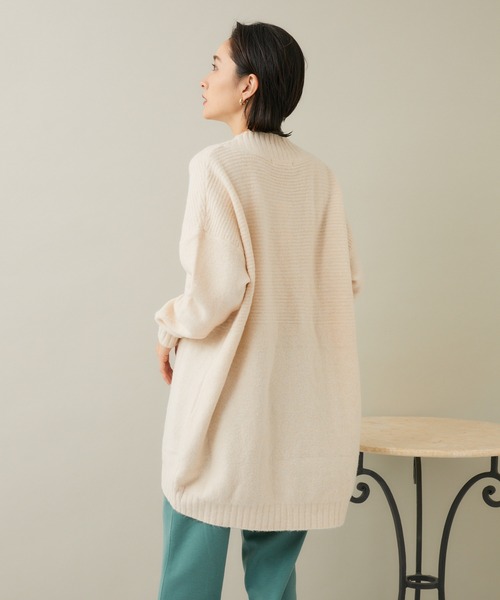 KATHARINE ROSS(キャサリンロス)の「【KATHARINE ROSS】ヤク混ニットチュニック(チュニック・レディース・チャコールグレー/ホワイト/ラベンダー・MEDIUM)」の2枚目の写真