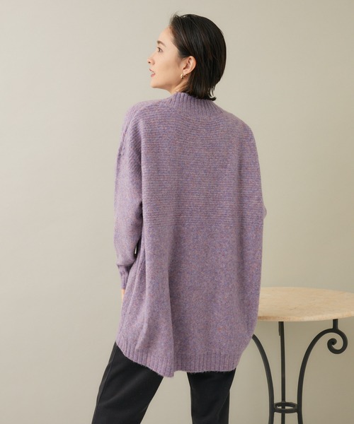 KATHARINE ROSS(キャサリンロス)の「【KATHARINE ROSS】ヤク混ニットチュニック(チュニック・レディース・チャコールグレー/ホワイト/ラベンダー・MEDIUM)」の5枚目の写真