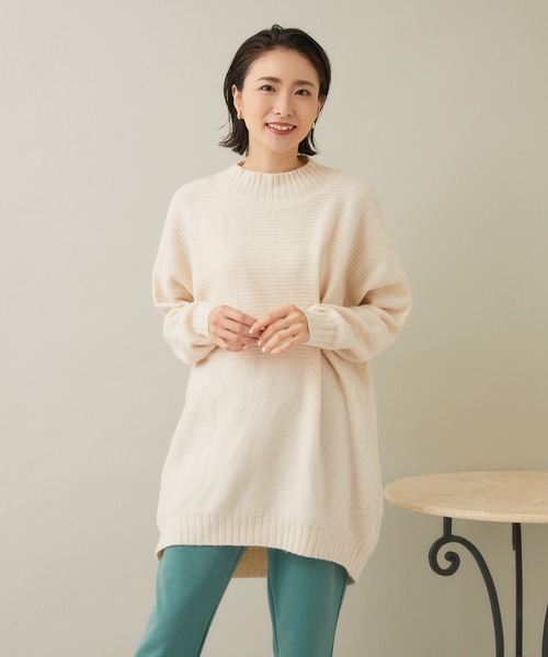 KATHARINE ROSS(キャサリンロス)の「【KATHARINE ROSS】ヤク混ニットチュニック(チュニック・レディース・チャコールグレー/ホワイト/ラベンダー・MEDIUM)」の18枚目の写真