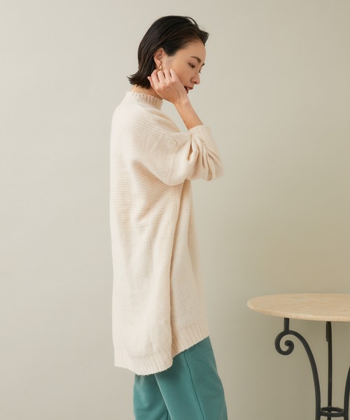 KATHARINE ROSS(キャサリンロス)の「【KATHARINE ROSS】ヤク混ニットチュニック(チュニック・レディース・チャコールグレー/ホワイト/ラベンダー・MEDIUM)」の20枚目の写真