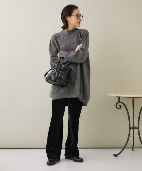 KATHARINE ROSS(キャサリンロス)の「【KATHARINE ROSS】ヤク混ニットチュニック(チュニック・レディース・チャコールグレー/ホワイト/ラベンダー・MEDIUM)」の12枚目の写真