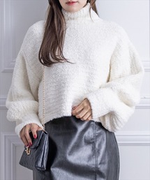 clear | はんぺんモールハイネックニット/トップス≪2022AW新作≫(ニット/セーター)