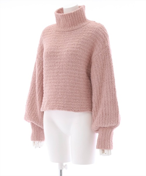 clear（クリア）の「はんぺんモールハイネックニットトップス（ニット/セーター・レディース・アイボリー/イエロー/ブルー/ピンク・F）」の5枚目の写真