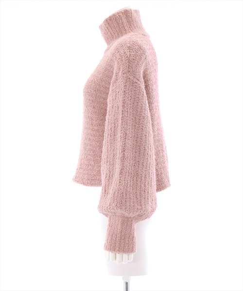 clear（クリア）の「はんぺんモールハイネックニットトップス（ニット/セーター・レディース・アイボリー/イエロー/ブルー/ピンク・F）」の10枚目の写真