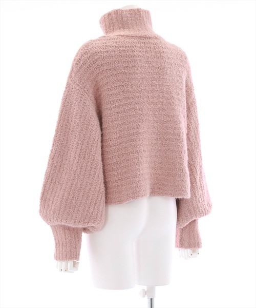 clear（クリア）の「はんぺんモールハイネックニットトップス（ニット/セーター・レディース・アイボリー/イエロー/ブルー/ピンク・F）」の6枚目の写真