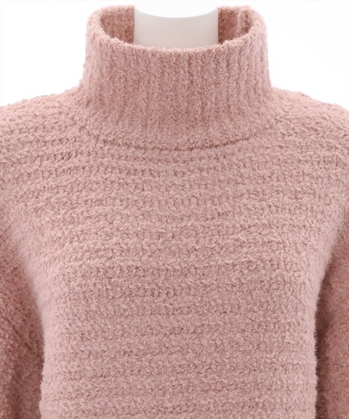 clear（クリア）の「はんぺんモールハイネックニットトップス（ニット/セーター・レディース・アイボリー/イエロー/ブルー/ピンク・F）」の7枚目の写真