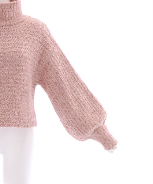 clear（クリア）の「はんぺんモールハイネックニットトップス（ニット/セーター・レディース・アイボリー/イエロー/ブルー/ピンク・F）」の9枚目の写真