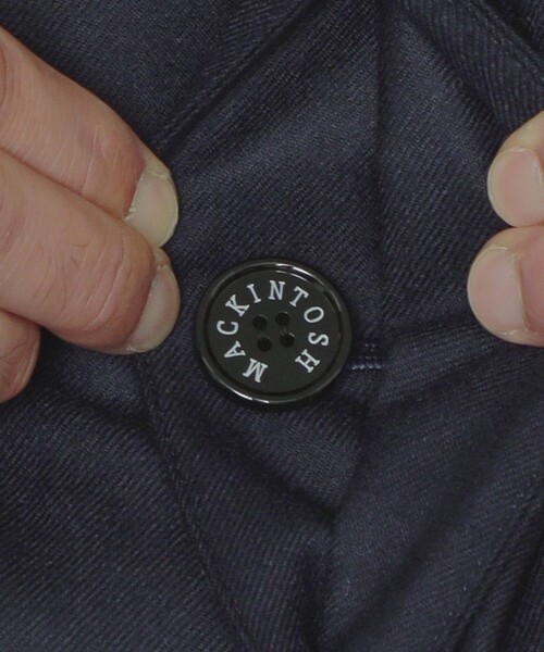 MACKINTOSH LONDON（マッキントッシュ ロンドン）の「ウールサキソニーフーデッドロングダウンアウター（ダウンジャケット/コート・メンズ・ネイビー/ダークブラウン・38/40/42）」の9枚目の写真