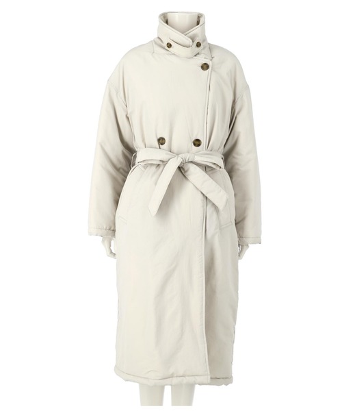 ANAP（アナップ）の「中綿アレンジカラーダブルコート（ダウンジャケット/コート・レディース・ベージュ/ライトグレー/ブラック・FREE）」の13枚目の写真