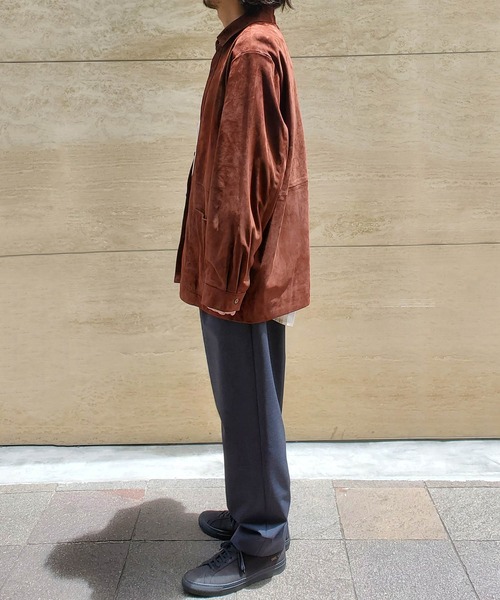 新品未使用　ATON LAMB SUEDE SHIRT JACKET エイトン ATON / エイトン】LAMB SUEDE SHIRT JACKET / ラムスエードシャツ