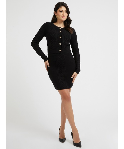 Guess（ゲス）の「Edith Cardigan（カーディガン/ボレロ・レディース・ブラック/クリーム・MEDIUM/X-SMALL/SMALL）」の15枚目の写真