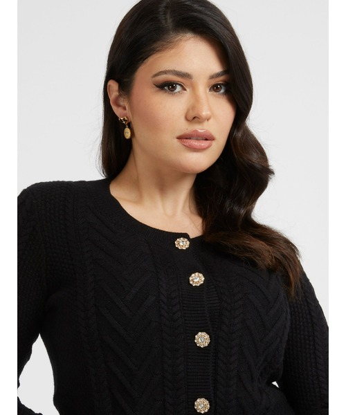 Guess（ゲス）の「Edith Cardigan（カーディガン/ボレロ・レディース・ブラック/クリーム・MEDIUM/X-SMALL/SMALL）」の14枚目の写真