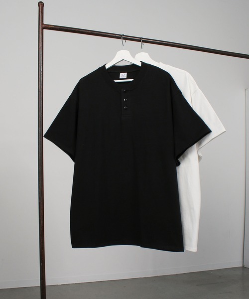 セール】ヘビーオンス S/S ヘンリーネック / Tシャツ / 半袖 / 無地