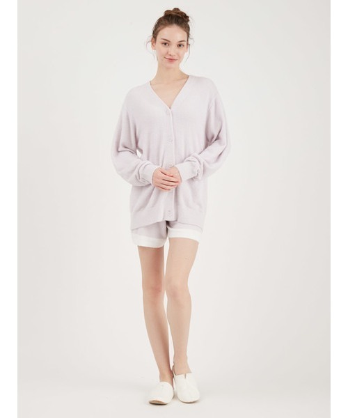 gelato pique（ジェラートピケ）の「スムーズィーカーディガン（ルームウェア/パジャマ・レディース・ブルー/ピンク/イエロー/オレンジ/ラベンダー・FREE）」の9枚目の写真