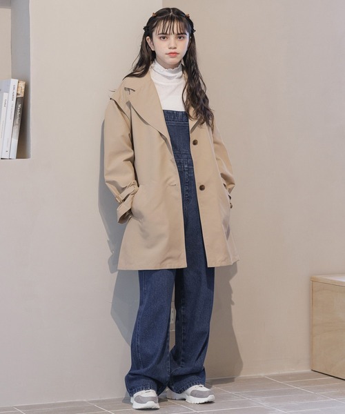 GLOBAL WORK（グローバルワーク）の「2WAY撥水トレンチ/162742（トレンチコート・キッズ・アイボリー/ベージュ・150cm/160cm）」の7枚目の写真