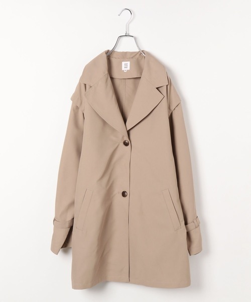 GLOBAL WORK（グローバルワーク）の「2WAY撥水トレンチ/162742（トレンチコート・キッズ・アイボリー/ベージュ・150cm/160cm）」の18枚目の写真