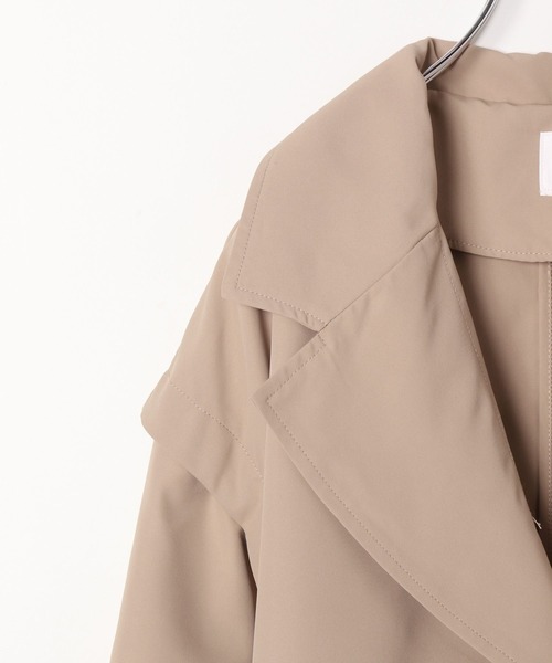 GLOBAL WORK（グローバルワーク）の「2WAY撥水トレンチ/162742（トレンチコート・キッズ・アイボリー/ベージュ・150cm/160cm）」の5枚目の写真