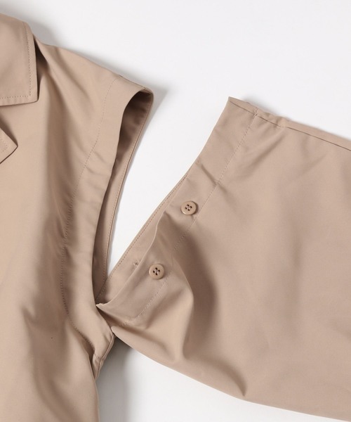 GLOBAL WORK（グローバルワーク）の「2WAY撥水トレンチ/162742（トレンチコート・キッズ・アイボリー/ベージュ・150cm/160cm）」の15枚目の写真