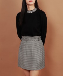 千鳥柄ミニスカート