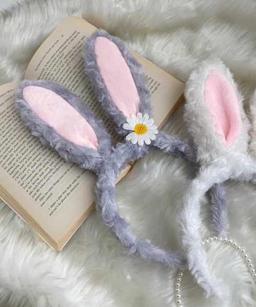 M企画 干支兎 ホワイト カチューシャ付き　スカートタイプ セール】WEGO/ウサミミカチューシャ（コスチューム/パーティーグッズ