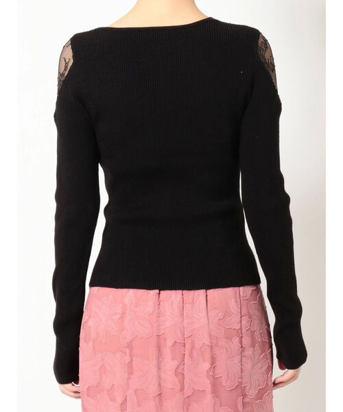 RESEXXY（リゼクシー）の「レースドッキングリブニットトップス（ニット/セーター・レディース・ホワイト/ベージュ/ブラック・FREE）」の21枚目の写真