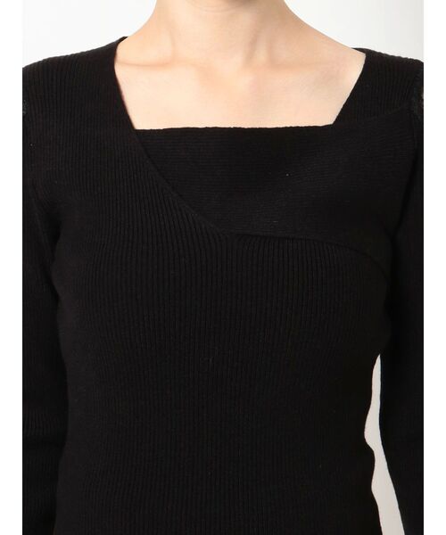 RESEXXY（リゼクシー）の「レースドッキングリブニットトップス（ニット/セーター・レディース・ホワイト/ベージュ/ブラック・FREE）」の22枚目の写真