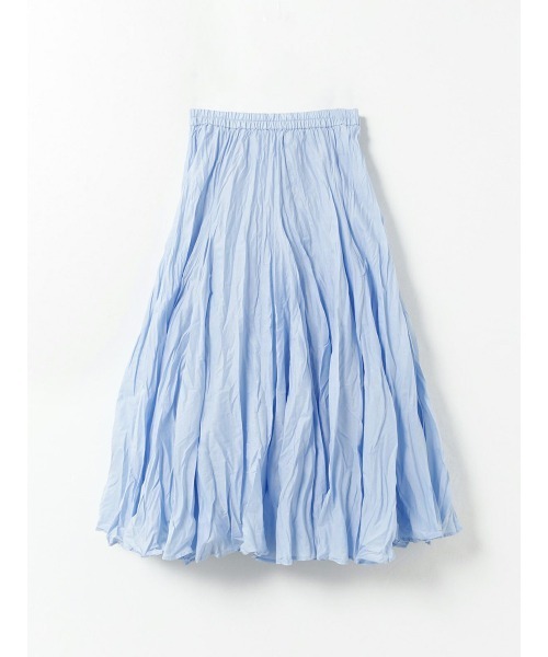 mizuiroind（ミズイロインド）の「mizuiro ind ボリュームフレアスカート（スカート・レディース・ベージュ/ライトブルー/ネイビー/オフホワイト/ブラック・FREE）」の5枚目の写真