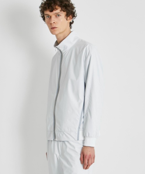 CITY TOKYO（シティトウキョウ）の「ATHLETEレイヤートラックジャケット（ナイロンジャケット・メンズ・ライム/ブラック/ライトグレー・1/2）」の15枚目の写真