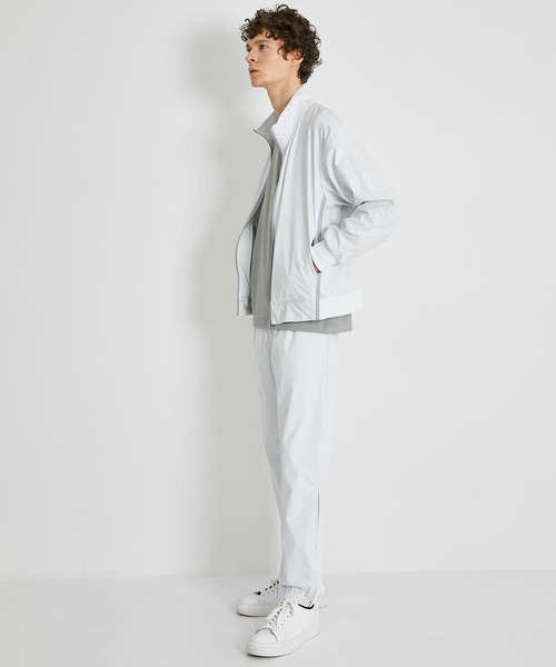 CITY TOKYO（シティトウキョウ）の「ATHLETEレイヤートラックジャケット（ナイロンジャケット・メンズ・ライム/ブラック/ライトグレー・1/2）」の17枚目の写真