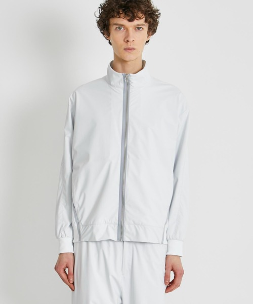 CITY TOKYO（シティトウキョウ）の「ATHLETEレイヤートラックジャケット（ナイロンジャケット・メンズ・ライム/ブラック/ライトグレー・1/2）」の18枚目の写真