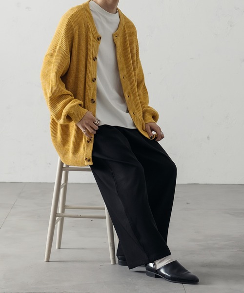 epnok(エプノック)の「CrewNeck Melange Cardigan/クルーネックメランジカーディガン(カーディガン/ボレロ・メンズ・グレー/イエロー・MEDIUM/LARGE)」の21枚目の写真