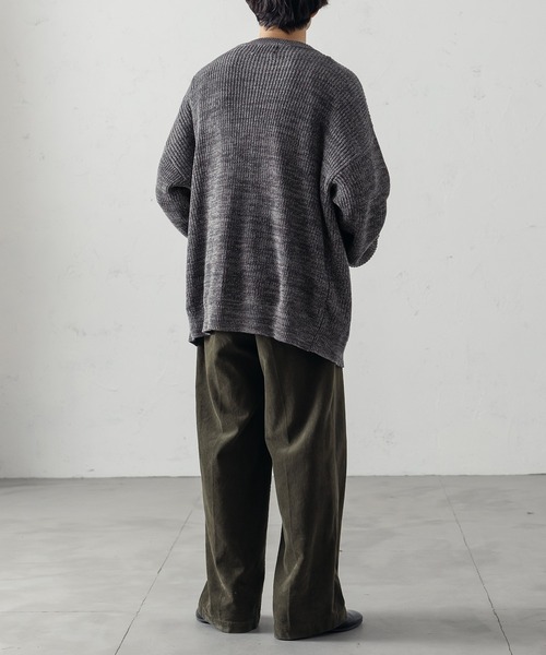epnok(エプノック)の「CrewNeck Melange Cardigan/クルーネックメランジカーディガン(カーディガン/ボレロ・メンズ・グレー/イエロー・MEDIUM/LARGE)」の10枚目の写真
