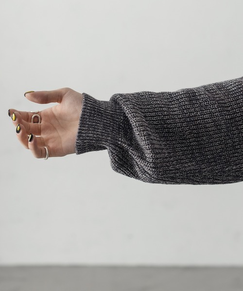 epnok(エプノック)の「CrewNeck Melange Cardigan/クルーネックメランジカーディガン(カーディガン/ボレロ・メンズ・グレー/イエロー・MEDIUM/LARGE)」の19枚目の写真