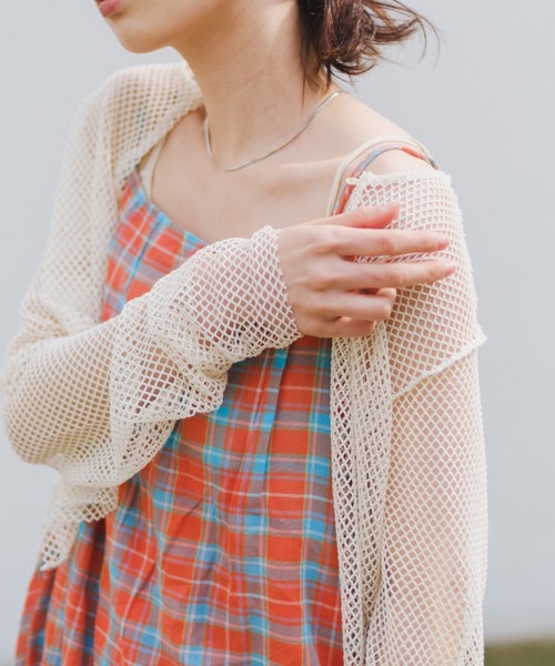 Kastane（カスタネ）の「メッシュ2WAYプルオーバー（Tシャツ/カットソー・レディース・ブルー/アイボリー/イエロー・FREE）」の2枚目の写真