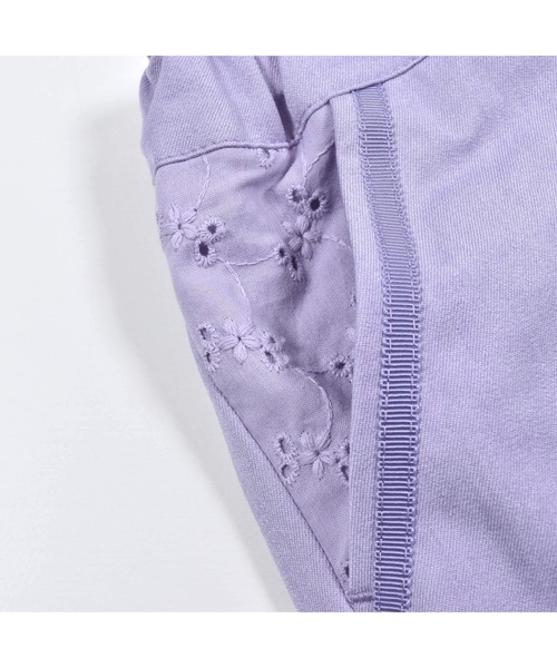 BeBe(ベベ)の「BeBe/杢ツイルレース9分丈パンツ(90~150cm)(その他パンツ・キッズ・パープル/ネイビー・130/140/150/100/110/90/120)」の8枚目の写真