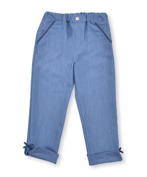 BeBe(ベベ)の「BeBe/杢ツイルレース9分丈パンツ(90~150cm)(その他パンツ・キッズ・パープル/ネイビー・130/140/150/100/110/90/120)」の19枚目の写真