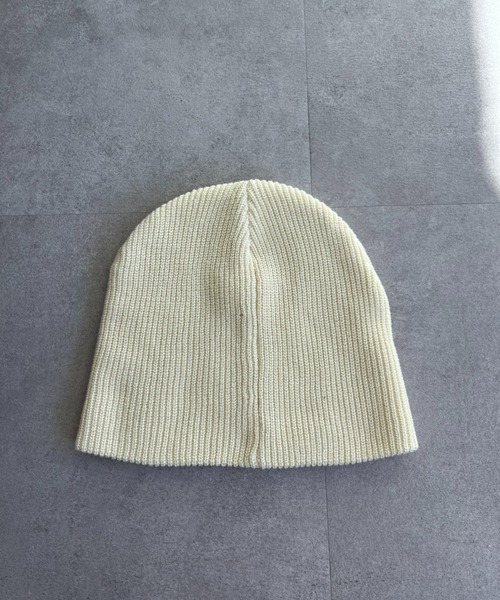 CIAOPANIC(チャオパニック)の「リブ編みニットビーニー(ニットキャップ/ビーニー・レディース・ブラック/グレー/オフホワイト/イエロー・FREE)」の15枚目の写真