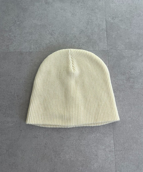 CIAOPANIC(チャオパニック)の「リブ編みニットビーニー(ニットキャップ/ビーニー・レディース・ブラック/グレー/オフホワイト/イエロー・FREE)」の14枚目の写真