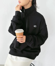 THE NORTH FACE(ザ・ノースフェイス)/ハーフジップ ワンポイント オーバーサイズ スウェットプルオーバー/HALF ZIP UP SWEATSHIRTS