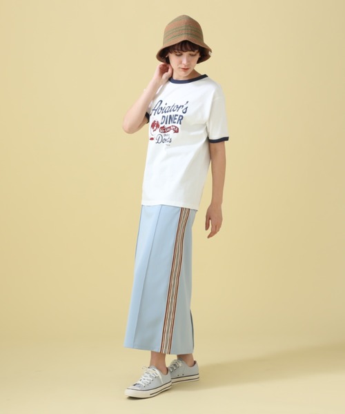 AVIREX（アヴィレックス）の「LINE TULIP HUT/ ラインチューリップハット（ハット・レディース・ホワイト系2/ブラウン・F）」の7枚目の写真