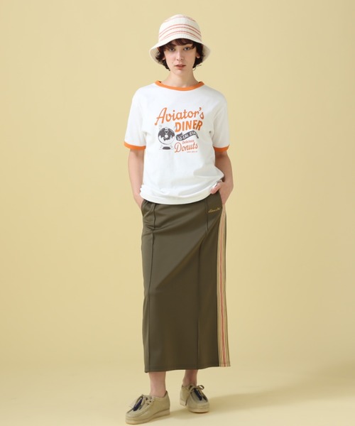 AVIREX（アヴィレックス）の「LINE TULIP HUT/ ラインチューリップハット（ハット・レディース・ホワイト系2/ブラウン・F）」の10枚目の写真