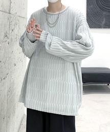 【FVLMEN】random emboss longsleeve tee/ランダム エンボス ロングスリーブ T